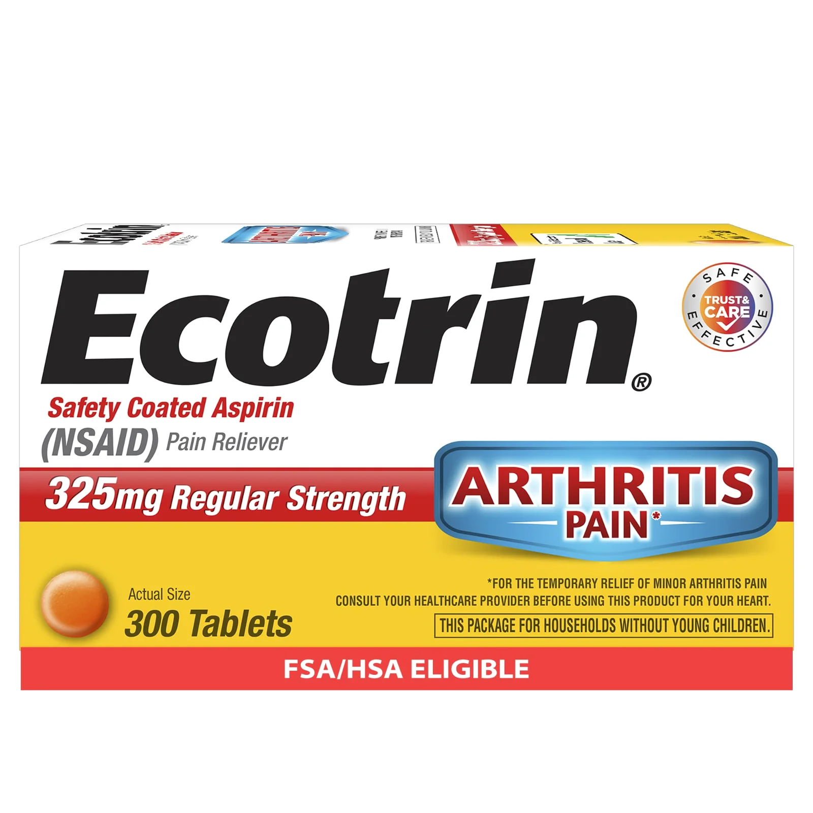 Regular Strength 325 mg, 300 tablets